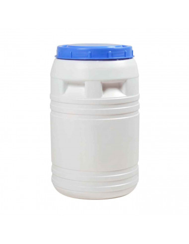 Tradineur - Bidón de plástico de 30 Litros de capacidad - Almacenamiento de alimentos - Apto para uso Alimentario - Cierre hermé