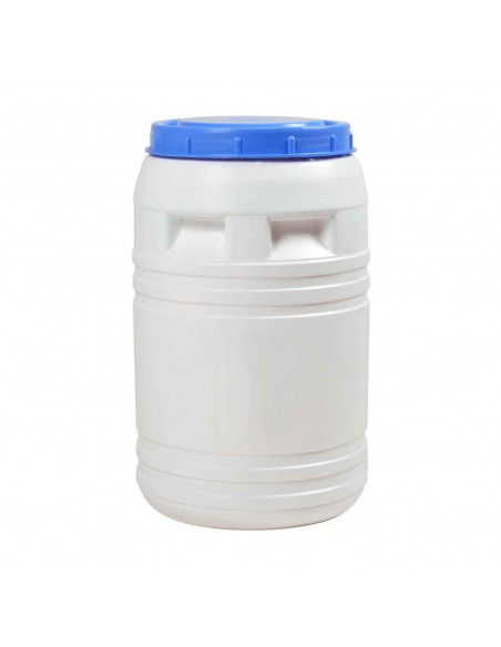 Tradineur - Bidón de plástico de 30 Litros de capacidad - Almacenamiento de alimentos - Apto para uso Alimentario - Cierre hermé