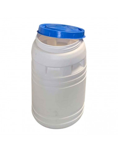 Tradineur - Bidón de plástico de 30 Litros de capacidad - Almacenamiento de alimentos - Apto para uso Alimentario - Cierre hermé