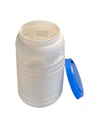 Tradineur - Bidón de plástico de 30 Litros de capacidad - Almacenamiento de alimentos - Apto para uso Alimentario - Cierre hermé