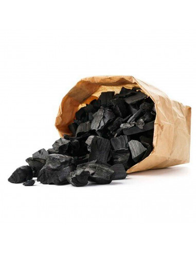 Tradineur - Saco de 3 kg de Carbón Vegetal - Ideal para la barbacoa al aire libre - ¡Combina este carbón con pescado, ternera, c