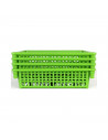 Carro verdulero verde con ruedas 4 cestas 85 x 39,5 x 29,5 cm . Carrito portaobjetos estantes multiusos para organizar los espac