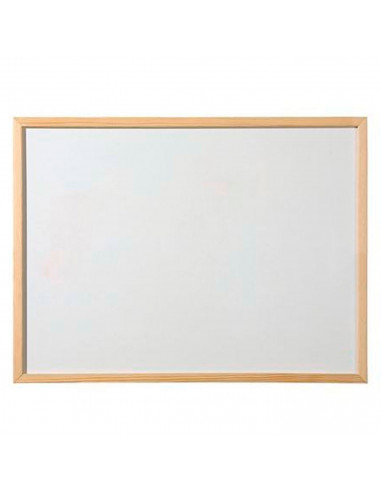 Tradineur - Pizarra blanca con marco de madera, fácil de borrar, muy ligera, ideal para colegios, tiendas, hogares, oficinas, 30