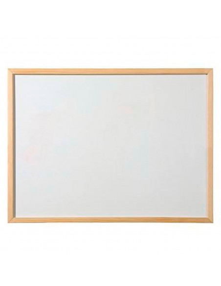 Tradineur - Pizarra blanca con marco de madera, fácil de borrar, muy ligera, ideal para colegios, tiendas, hogares, oficinas, 30
