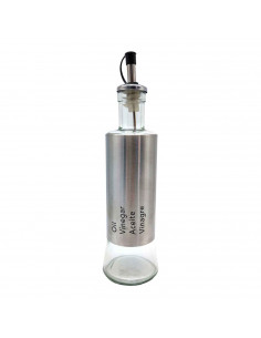 Tradineur - Bote vinagrera/aceitera - Botella de Aceite con Pico de acero - Ideal para la preparacion de ensaladas. - 280 ML 