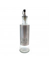 Tradineur - Bote vinagrera/aceitera - Botella de Aceite con Pico de acero - Ideal para la preparacion de ensaladas. - 280 ML 