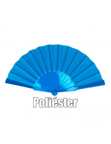 Tradineur - Abanicos plegables orientales - Fabricado en poliéster - Ideal para boda, fiestas, bautizos o cosplays. - 23 cm
