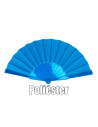 Tradineur - Abanicos plegables orientales - Fabricado en poliéster - Ideal para boda, fiestas, bautizos o cosplays. - 23 cm