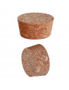 Tradineur - Pack de 2 tapones de corcho cónicos para botellas, garrafas, botes, frascos, bar, restaurante, vino, aceite, 38 x 17