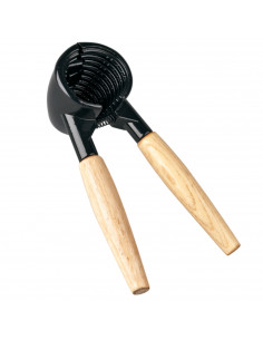 Tradineur - Cascanueces con cabezal cónico y mango de madera, abrebotellas, rompenueces, abridor, apto para lavavajillas, 16 cm