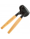 Tradineur - Cascanueces con cabezal cónico y mango de madera, abrebotellas, rompenueces, abridor, apto para lavavajillas, 16 cm