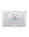 Tradineur - Juego de sabanas para cuna - Fabricado 100% algodón - Incluye:  funda de almohada + sabana bajera + bajera.