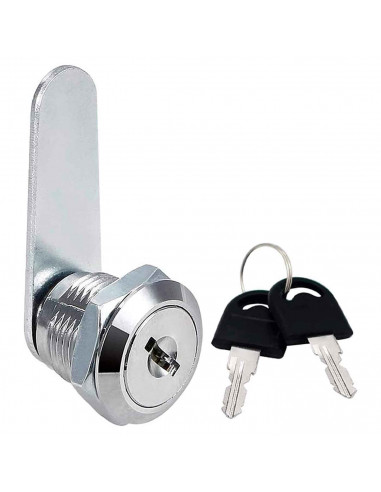 Tradineur - Cerradura para buzón - Fabricado en acero inoxidable - Incluye 2 llaves y cerradura. - ideal para buzónes, taquilla