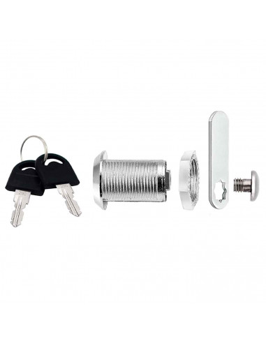 Tradineur - Cerradura para buzón - Fabricado en acero inoxidable - Incluye 2 llaves y cerradura. - ideal para buzónes, taquilla