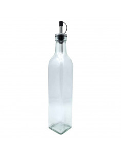 Tradineur - Bote aceitera/vinagrera - Botella de Aceite con Pico de acero - Ideal para la preparacion de ensaladas. - 500 ML 