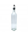 Tradineur - Bote aceitera/vinagrera - Botella de Aceite con Pico de acero - Ideal para la preparacion de ensaladas. - 500 ML 