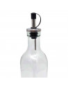 Tradineur - Bote aceitera/vinagrera - Botella de Aceite con Pico de acero - Ideal para la preparacion de ensaladas. - 500 ML 