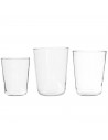 Tradineur - Set de 18 vasos de cristal "Otto", 3 tamaños: 6 x 12 cl, 6 x 20 cl y 6 x 25 cl, aptos para lavavajillas, agua, bebid