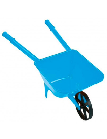 Tradineur - Carretilla de playa de plástico, juguete infantil para jugar en la arena, parque, jardín, regalo para niños, 49 x 19