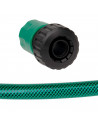 Tradineur - Manguera de riego flexible con accesorios, 3 capas, regar jardín, huerto, coche, labores agrícolas, 20 bar, Ø12 mm,