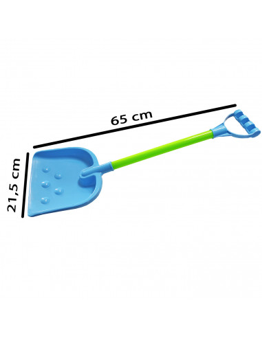 Tradineur - Pala de playa gigante de plástico, juguete infantil para jugar en la arena, parque, jardín, regalo para niños, 65 cm
