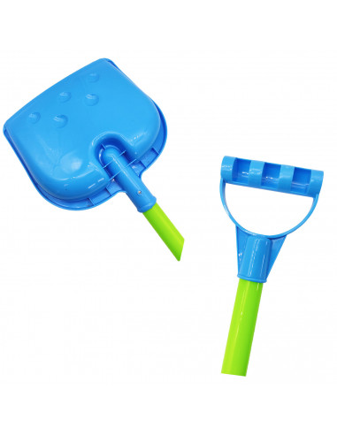 Tradineur - Pala de playa gigante de plástico, juguete infantil para jugar en la arena, parque, jardín, regalo para niños, 65 cm