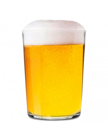 Tradineur - Set de 12 vasos de sidra de cristal, aptos para lavavajillas, cerveza, agua, bebidas, refrescos, 12 x 9 cm, 50 cl