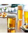 Tradineur - Set de 12 vasos de sidra de cristal, aptos para lavavajillas, cerveza, agua, bebidas, refrescos, 12 x 9 cm, 50 cl
