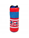 Tradineur - Saco de boxeo - Fabricado en PVC resistente - Incluye guantes, diseño de bandera de los Estados Unidos. -  Juguetes