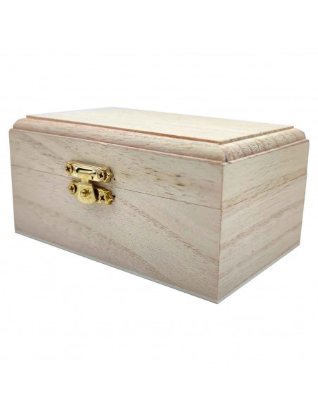 Tradineur - Pequeña caja de madera con tapa - Caja de almacenamiento decorativa - Caja de madera natural, caja de recuerdos, caj Tradineur - Pequeña caja de madera con tapa - Caja de almacenamiento decorativa - Caja de madera natural, caja de recuerdos, caj