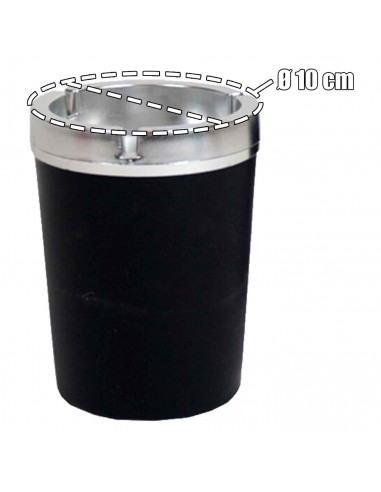 Tradineur - Ceniceros de plástico - Cenicero ideal para exterior para Uso Privado y gastronomía - Ø 10 cm - Color Gris