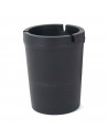 Tradineur - Ceniceros de plástico - Cenicero ideal para exterior para uso privado - Ø 10 cm - Color Negro