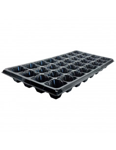 Tradineur - Semillero plástico 32 Plantas - Bandejas de Semilleros 32-celda - Propagador Germinador de Semillas - 5,5 x 54 x 19