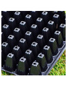 Tradineur - Semillero plástico 32 Plantas - Bandejas de Semilleros 32-celda - Propagador Germinador de Semillas - 5,5 x 54 x 19