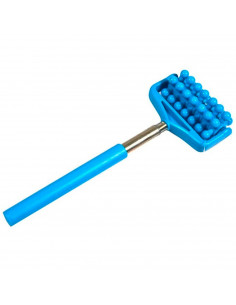 Tradineur - Masajeador de espalda extensible de 20 a 44 cm, metal y plástico, puntero, palo telescópico extralargo para masaje,