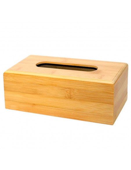 Tradineur - Caja de bambú para pañuelos, dispensador de pañuelos de papel con base extraíble, baño, dormitorio, cocina, 23 x 11, Tradineur - Caja de bambú para pañuelos, dispensador de pañuelos de papel con base extraíble, baño, dormitorio, cocina, 23 x 11,