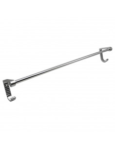 Tradineur - Toallero de baño adhesivo con ganchos, soporte de aluminio para toallas, sujeción mediante ventosas, sin taladro (Gr