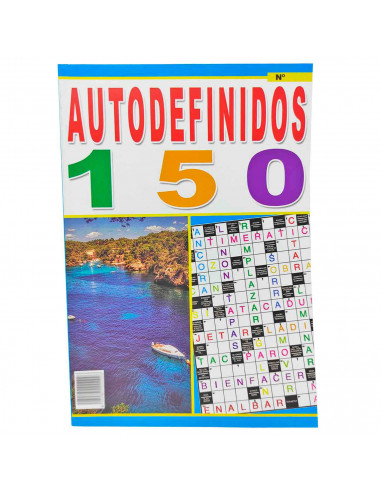 Tradineur - Pack de 4 autodefinidos clásicos, pasatiempos para adultos, incluyen soluciones al final, aficiones, verano, números