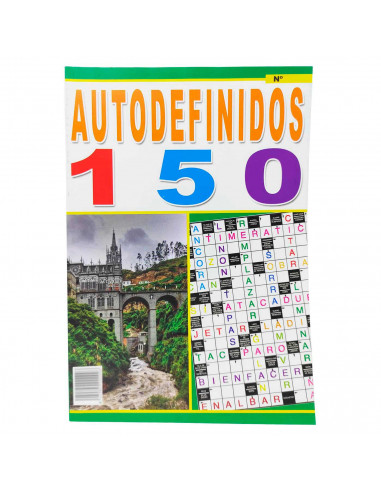 Tradineur - Pack de 4 autodefinidos clásicos, pasatiempos para adultos, incluyen soluciones al final, aficiones, verano, números