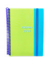 Tradineur - Agenda escolar curso 2022/23, 2 días por página, tapa dura y anilla, planificador anual de tareas, citas, 21 x 15 cm
