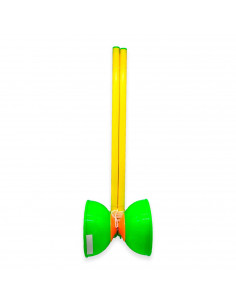 Tradineur - Diábolo para malabares con varillas - Fabricado en plástico - ideal para Aprender el Arte de los Malabares (Color Al