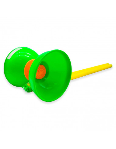 Tradineur - Diábolo para malabares con varillas - Fabricado en plástico - ideal para Aprender el Arte de los Malabares (Color Al