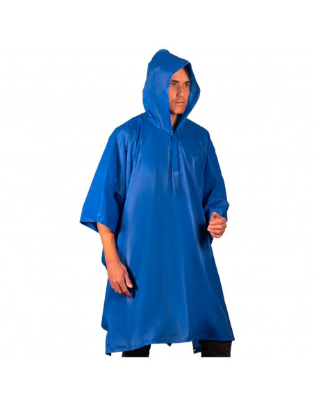 Tradineur - Poncho impermeable con capucha para deportes - Fabricado 100% poliéster - Alta densidad y revestimiento - Talla XL -