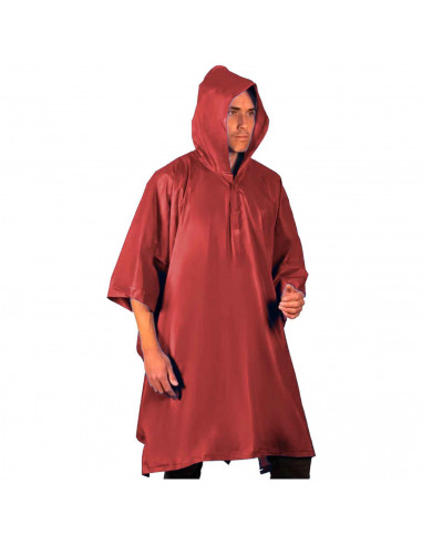 Tradineur - Poncho impermeable con capucha para deportes - Fabricado 100% poliéster - Alta densidad y revestimiento - Talla XL -