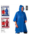Tradineur - Poncho impermeable con capucha para deportes - Fabricado 100% poliéster - Alta densidad y revestimiento - Talla XL -