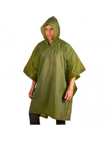 Tradineur - Poncho impermeable con capucha para adultos - Fabricado 100% poliéster - Alta densidad y revestimiento - Talla XL -