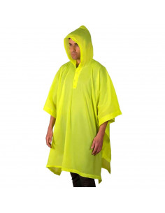 Tradineur - Poncho impermeable con capucha para ciclitas - Fabricado 100% poliéster - Alta densidad y revestimiento - Talla XL -