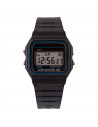 Tradineur - Reloj cuadrado digital con pantalla y marcadores de hora, minutos y segundos - Longitud de 23 mm con ventana protect