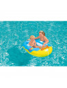 Tradineur - Barca hinchable infantil decorada con animales marinos, balsa inflable de vinilo, incluye parche de reparación, 119