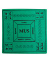 Tradineur - Tapete de mus, 2 a 4 jugadores, mantel, alfombrilla de fieltro para juegos de mesa, salón, cartas, grosor 2 mm (Verd